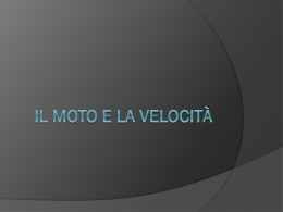 il moto e la velocit&agrave;_2