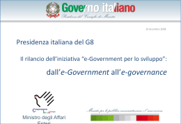 e-governance - Ministero degli Affari Esteri