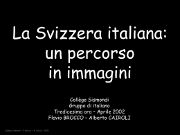 Introduzione alla Svizzera italiana