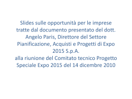 Slides presentazione PARIS 14.12.2010