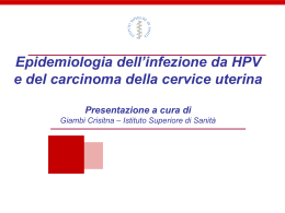 L`Infezione da Papilloma Virus