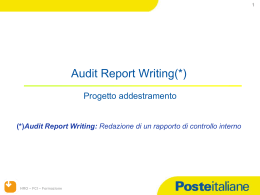 (*)Audit Report Writing