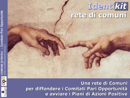 Una rete di comuni per diffondere i Comitati Pari