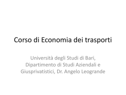 1a - Sede di Brindisi - Università degli Studi di Bari