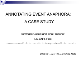 Annotating Event Anaphora