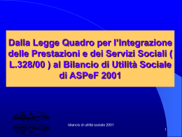 La legge quadro per l`integrazione delle prestazioni e dei