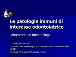 Patologie immunomediate di interesse odontoiatrico