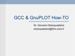 gcc_gnuplot_howto - Dipartimento di Matematica e Informatica
