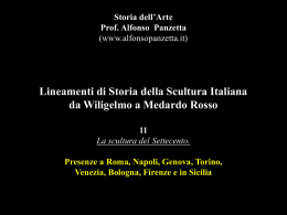 Lineamenti di Storia della Scultura Italiana da Wiligelmo a Medardo