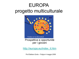 EU progetto multiculturale