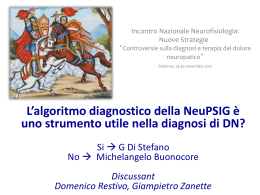 L`algoritmo diagnostico della NeuPSIG &egrave; uno strumento utile nella