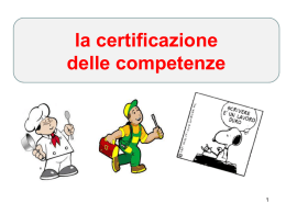 certificazione competenze - Istituto Comprensivo Giovanni XXIII