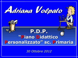 Lezione del 30/10/2012_docenti infanzia e primarie