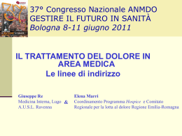 Il trattamento del dolore in area medica