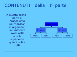 Le equazioni: dispense della Prof.ssa Ghiraldini