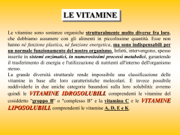 le vitamine - Portale Docenti
