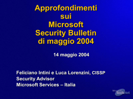 Approfondimenti sui Microsoft Security Bulletin di