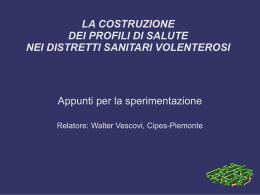 il profilo di salute