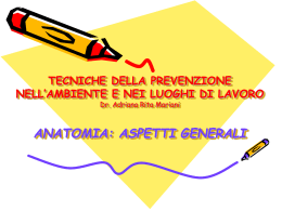 TECNICHE DI PREVENZIONE NELL`AMBIENTE E NEI LUOGHI DI