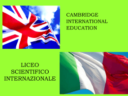 IGCSE Liceo Internazionale - Pacinotti