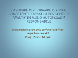 SCARICA la presentazione ppt
