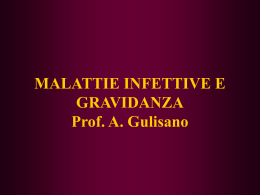 MALATTIE INFETTIVE E GRAVIDANZA