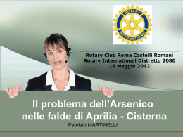 arsenico - Rotary Club Roma Castelli Romani