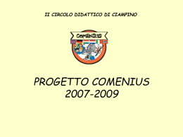PROGETTO COMENIUS 2006-2009