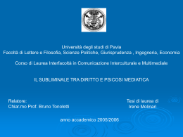 MOLINARI - Cim - Università degli studi di Pavia