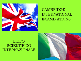 LICEO SCIENTIFICO INTERNAZIONALE - Pacinotti