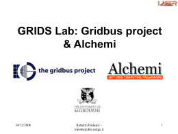 GRIDS Lab: Gridbus project & Alchemi