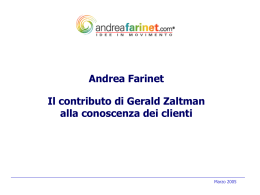 5.1 L`approccio di Gerald Zaltman