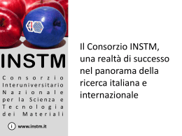 Presentazione INSTM in italiano - Consorzio Interuniversitario