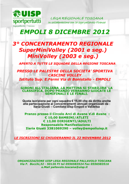 Mini e Supermini 8 dicembre 2012 Empoli