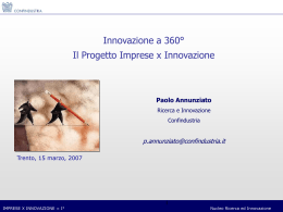imprese x innovazione = i 3