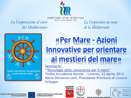 Il Programma Italia/Francia `Marittimo` - Per Mare