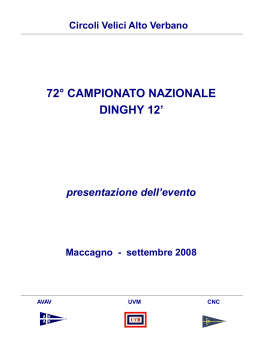 No Slide Title - Flotta del Verbano Dinghy 12