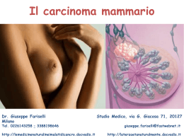 Il carcinoma mammario