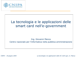 SmartCardAvanzato18062004 - Agenzia per l`Italia Digitale