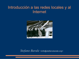 Introducción a las redes locales y al Internet
