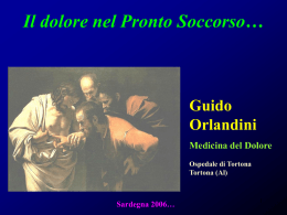 Il dolore nel Pronto Soccorso&hellip;