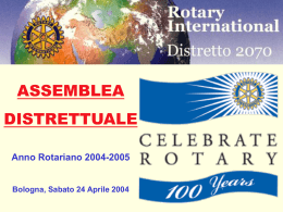 Nessun titolo diapositiva - Rotary International