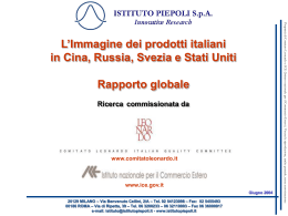L`Immagine dei prodotti italiani