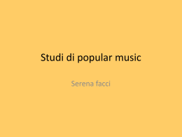Studi di popular music