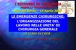 Le emergenze chirurgiche