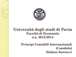 Esempi di CGU - Economia - Università degli studi di Pavia