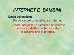 INTERNET E I BAMBINI
