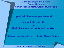 DALLERA - Cim - Università degli studi di Pavia