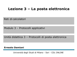 La posta elettronica - Università degli Studi di Milano