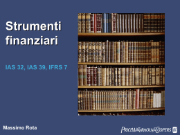 IAS 39 Financial Instruments –Recognition and Measurement